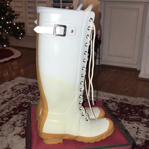 Hunter Lace Up Rainboots/Winter Boots